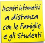 Incontri formativi a distanza